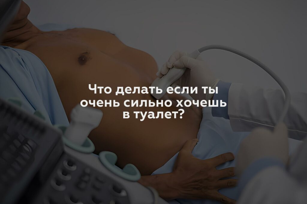 Что делать если ты очень сильно хочешь в туалет?