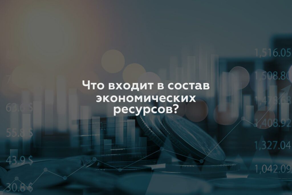 Что входит в состав экономических ресурсов?