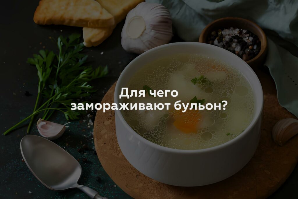 Для чего замораживают бульон?