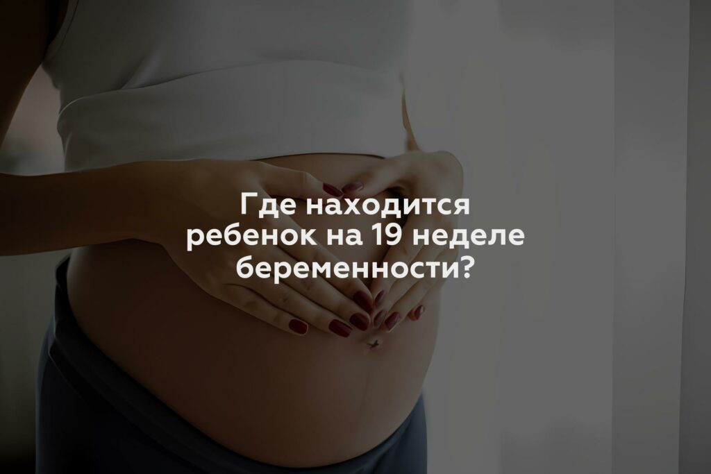 Где находится ребенок на 19 неделе беременности?