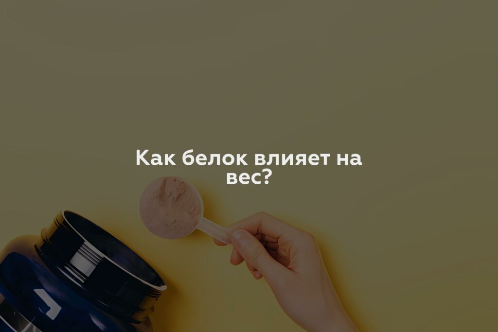 Как белок влияет на вес?