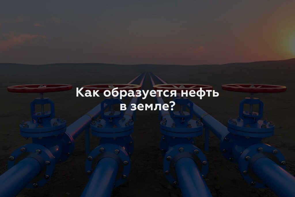 Как образуется нефть в земле?