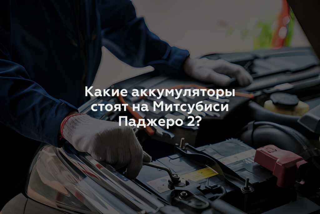 Какие аккумуляторы стоят на Митсубиси Паджеро 2?