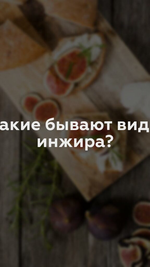 Какие бывают виды инжира?