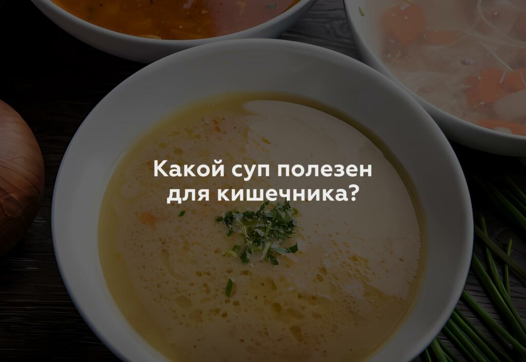 Какой суп полезен для кишечника?