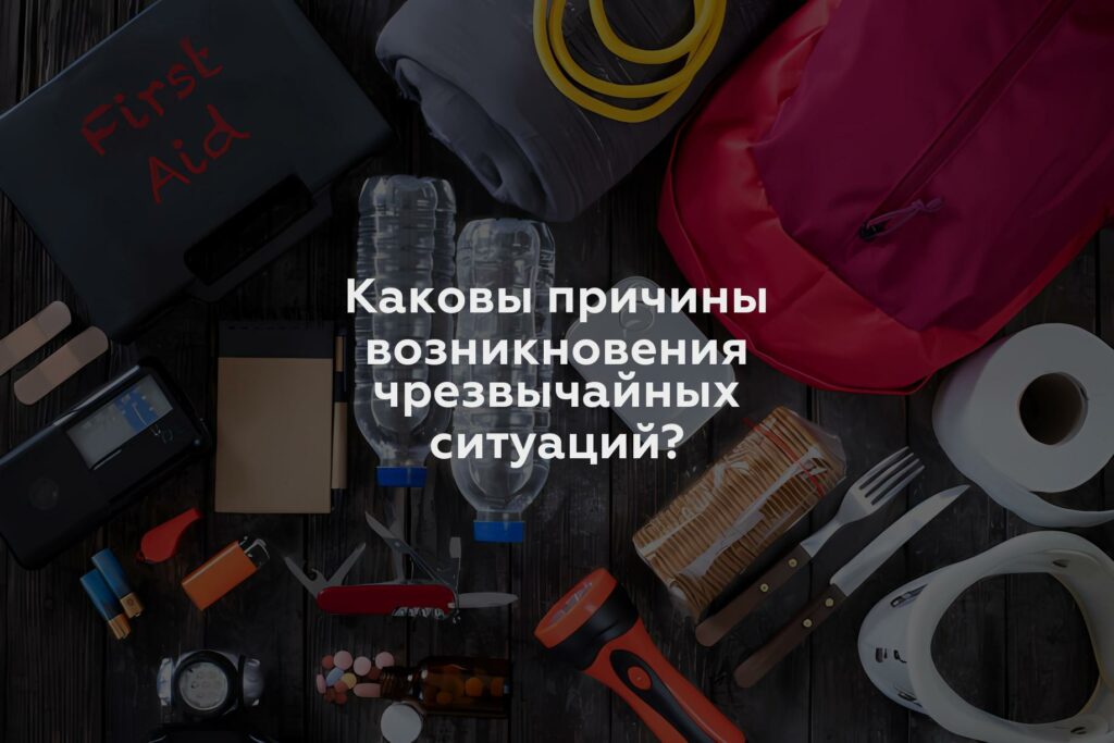 Каковы причины возникновения чрезвычайных ситуаций?