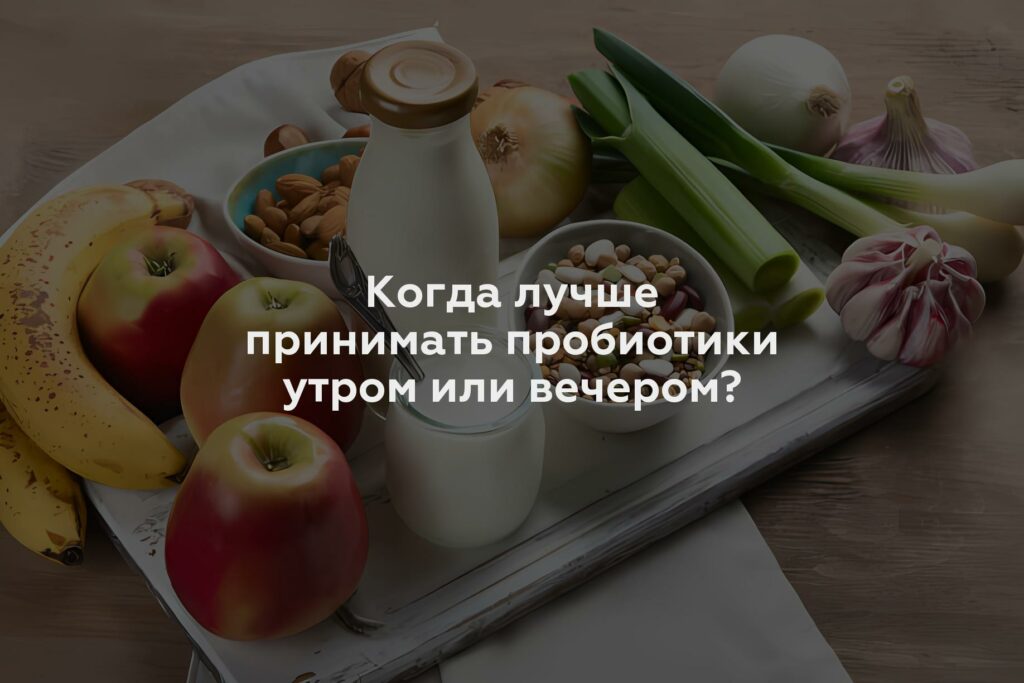 Когда лучше принимать пробиотики утром или вечером?