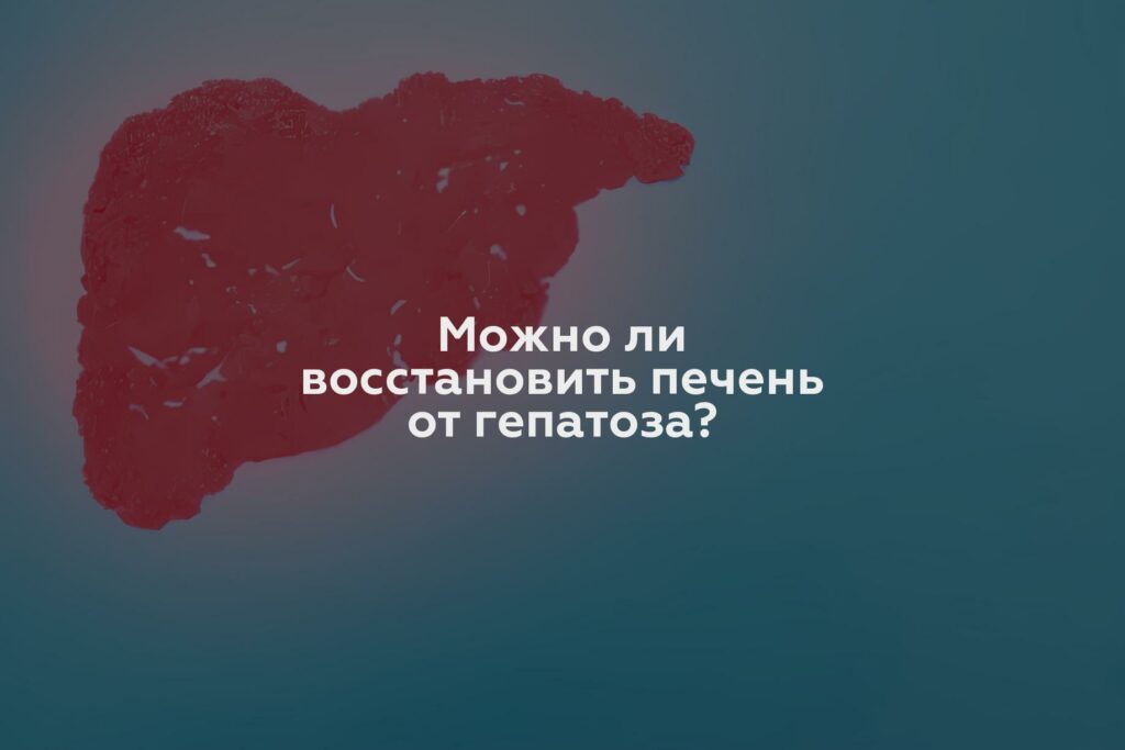 Можно ли восстановить печень от гепатоза?