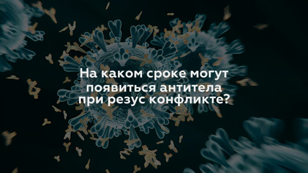 На каком сроке могут появиться антитела при резус конфликте?