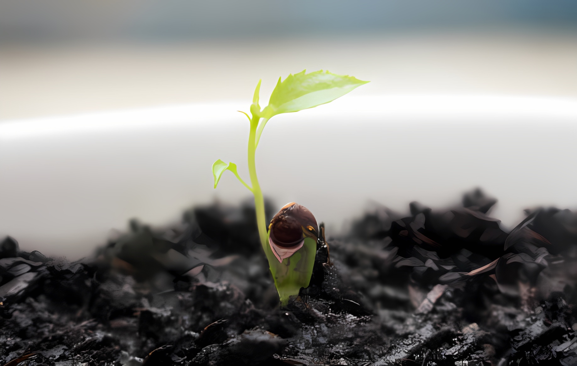 Semilla de manzana germinacion