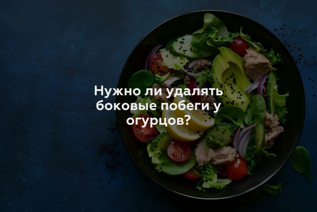 Нужно ли удалять боковые побеги у огурцов?