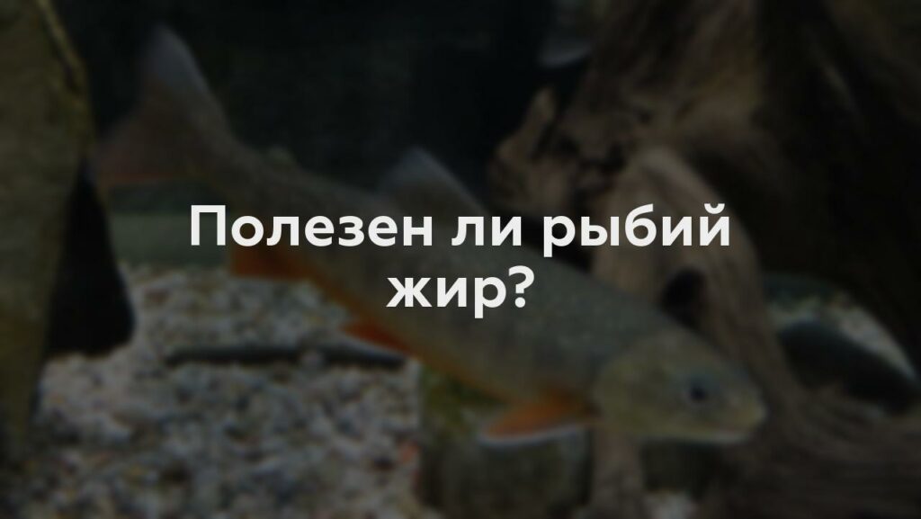 Полезен ли рыбий жир?