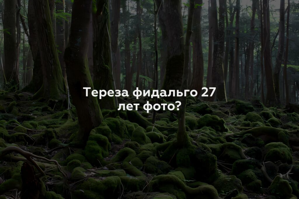 Тереза фидальго 27 лет фото?