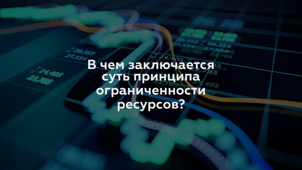 В чем заключается суть принципа ограниченности ресурсов?