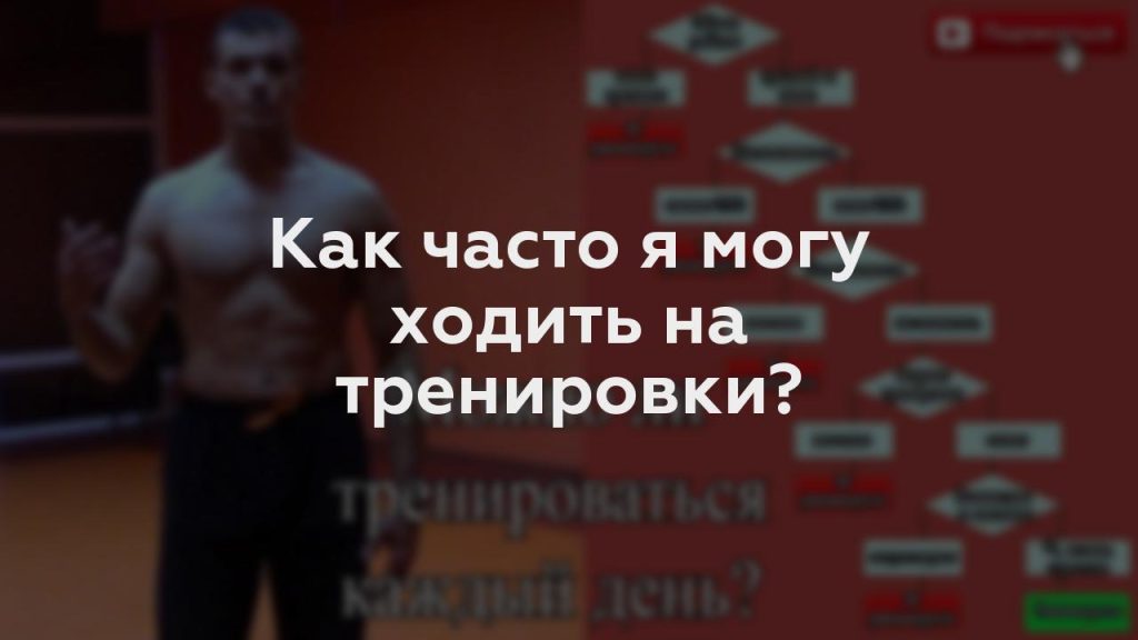 Как часто я могу ходить на тренировки?