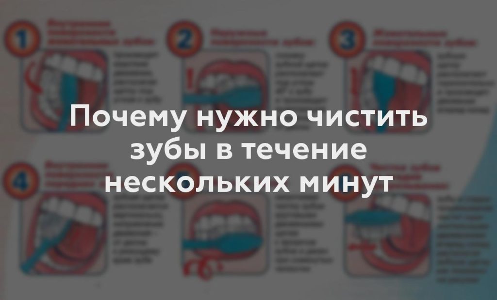 Почему нужно чистить зубы в течение нескольких минут