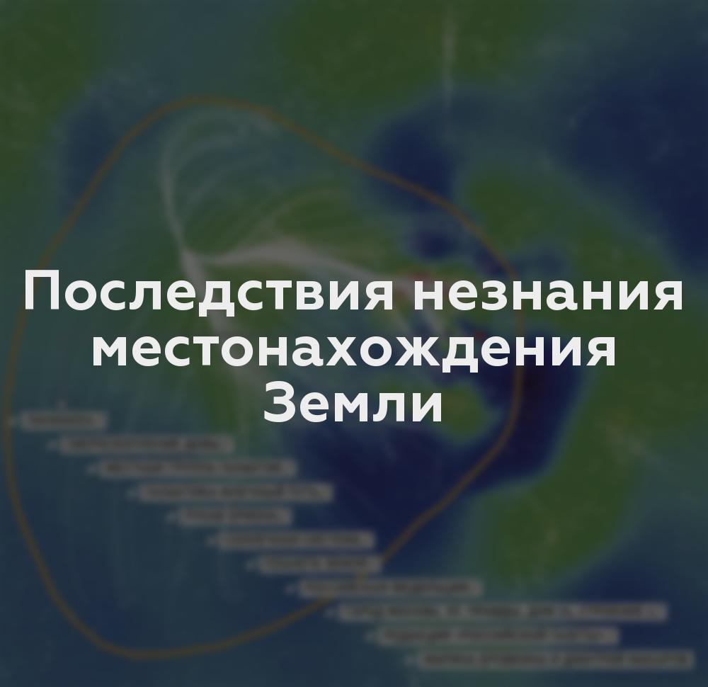 Последствия незнания местонахождения Земли