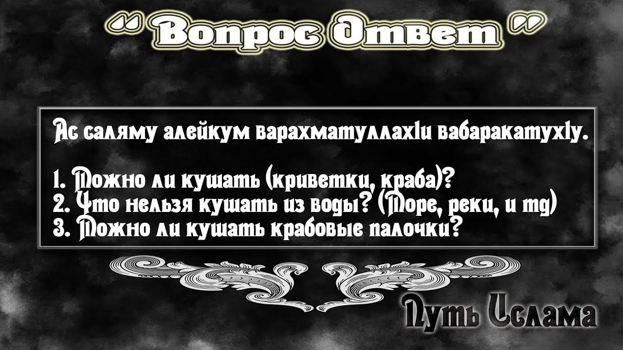 Можно ли есть креветки в исламе?